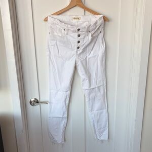 Madewell White Skinny Jeans